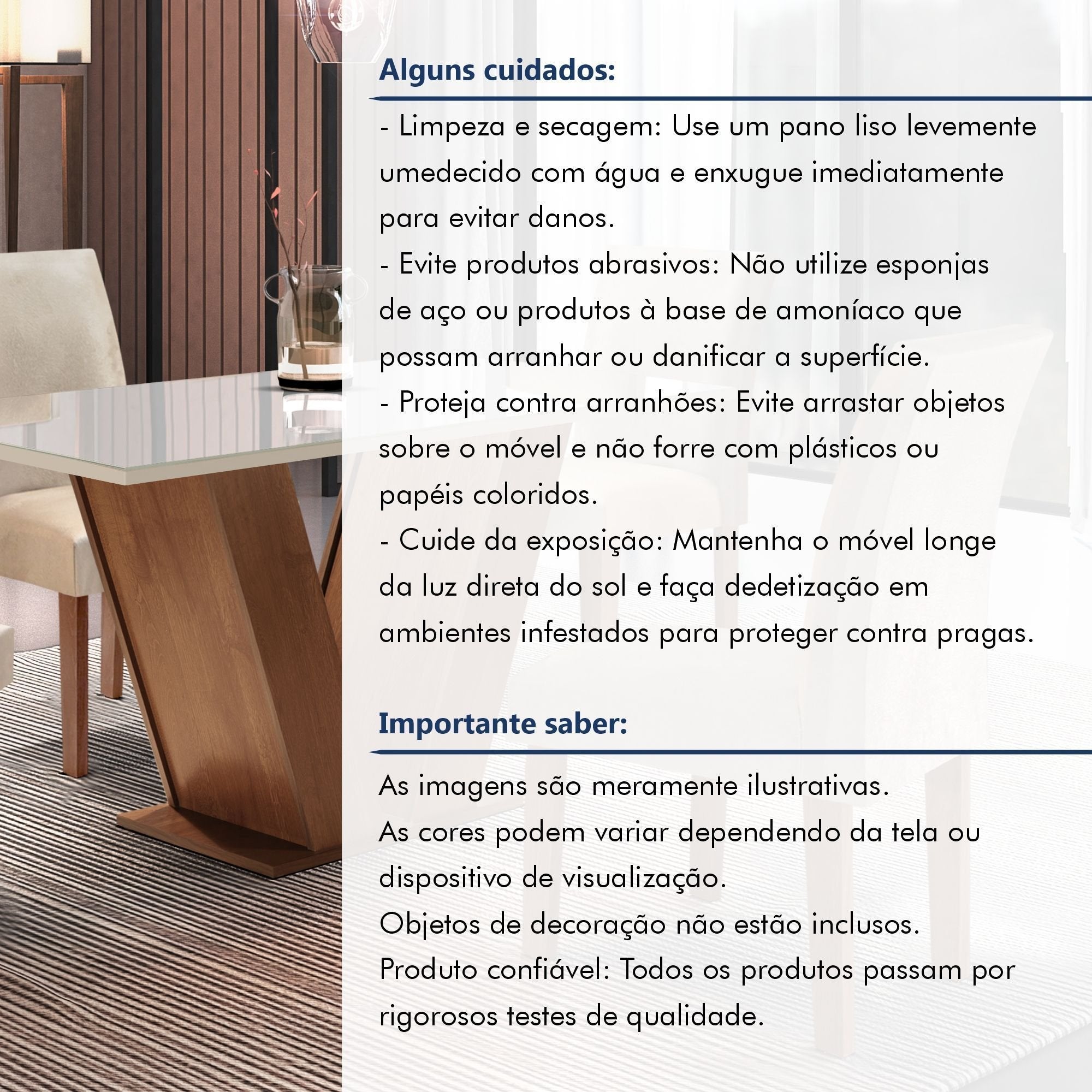 Conjunto Sala de Jantar Yescasa Espanha Mesa Tampo de Vidro 4 Cadeiras