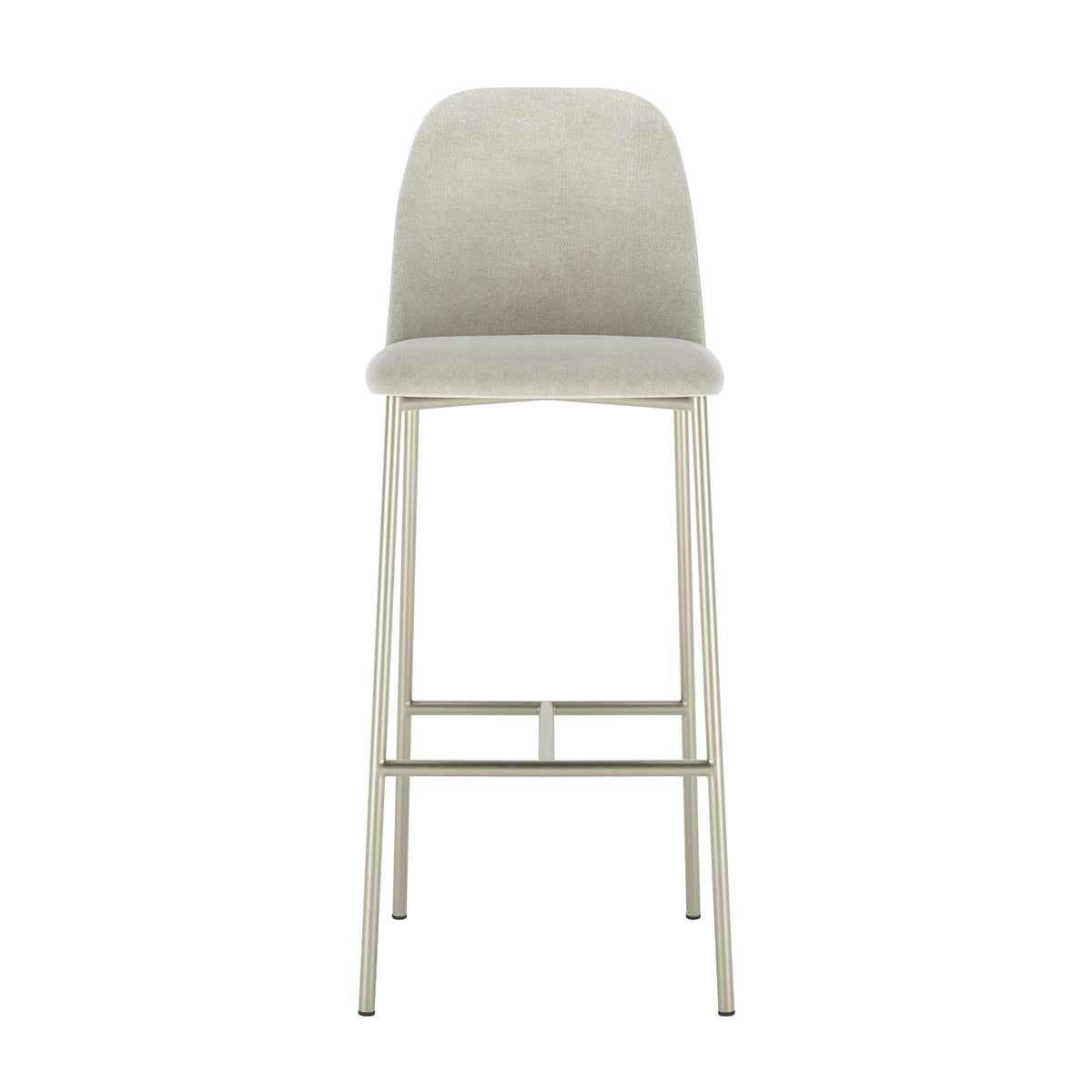 Conjunto de 2 Banquetas Altas de Aço Estofada Lucille