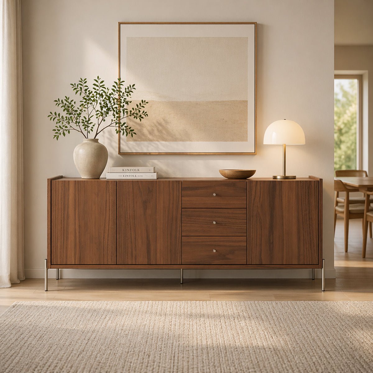 Buffet 3 Portas 3 Gavetas Jasper 185cm