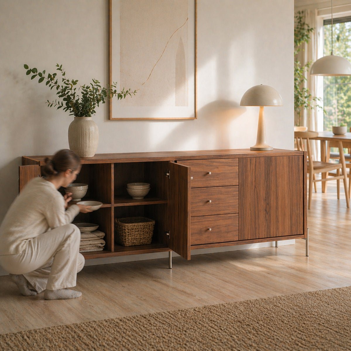 Buffet 3 Portas 3 Gavetas Jasper 185cm