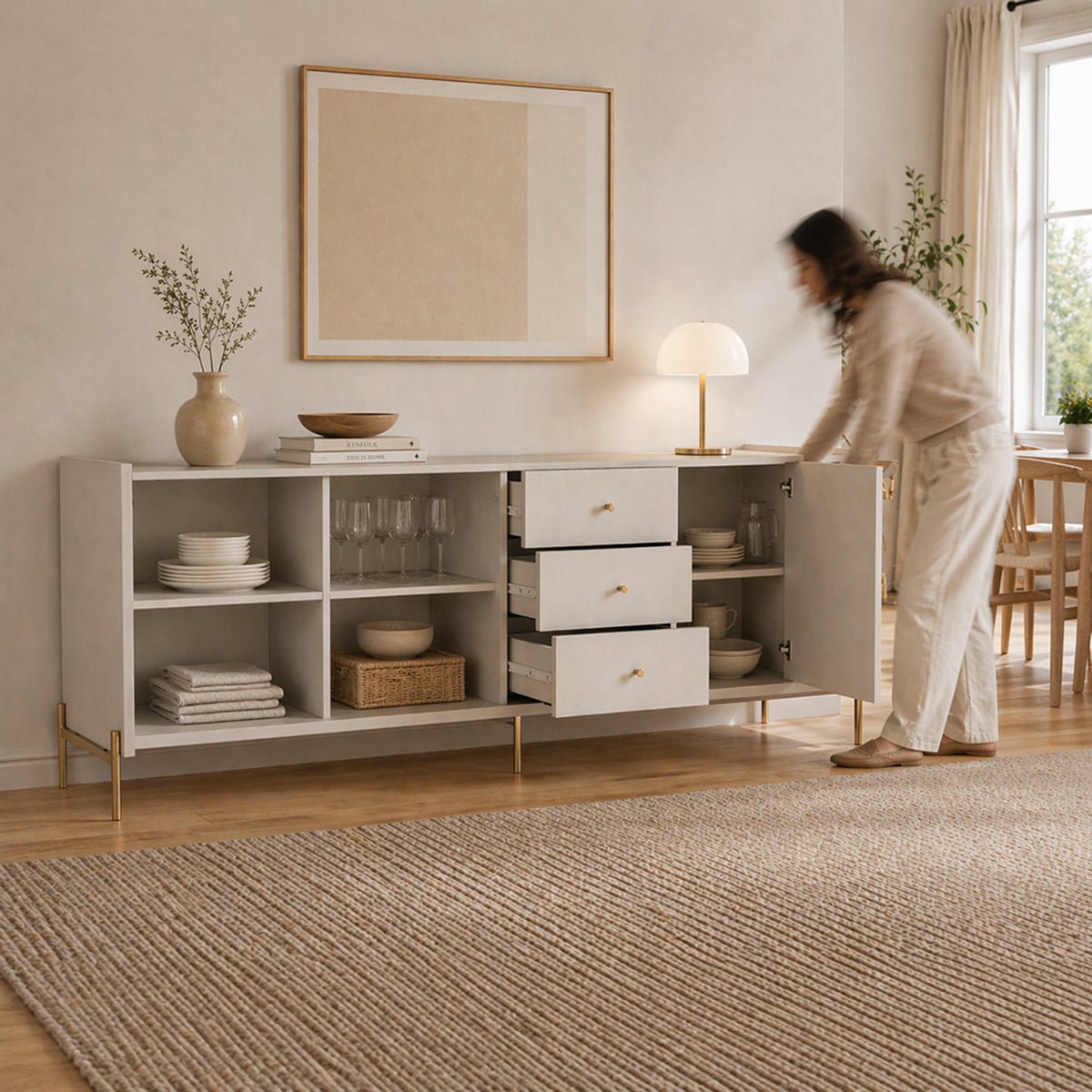 Buffet 3 Portas 3 Gavetas Jasper 185cm