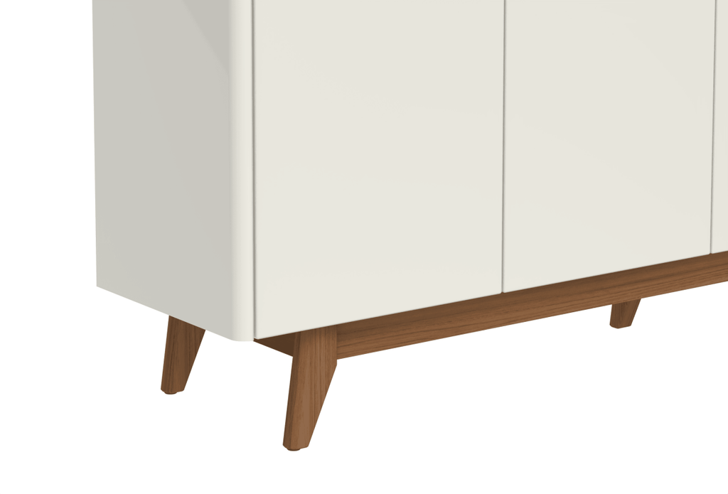 Buffet 4 Portas Pulse 180 cm Off-White Fosco com Canella