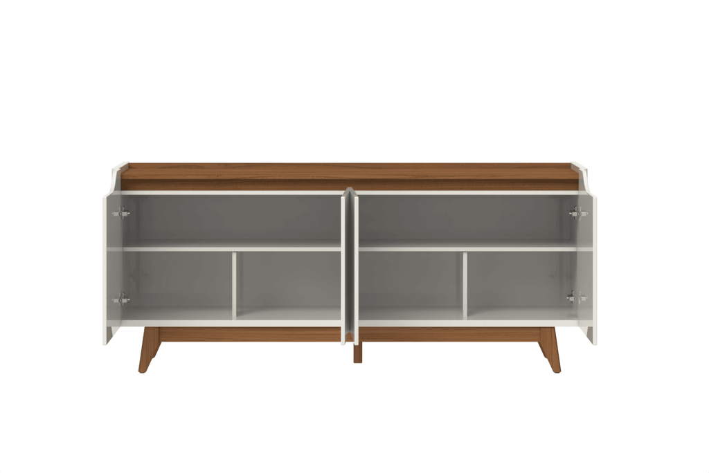 Buffet 4 Portas Pulse 180 cm Off-White Fosco com Canella