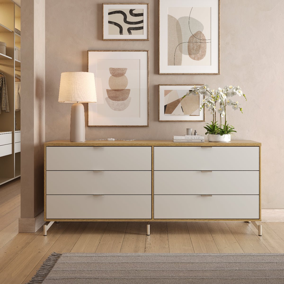 Cômoda 6 Gavetas Glow 178cm