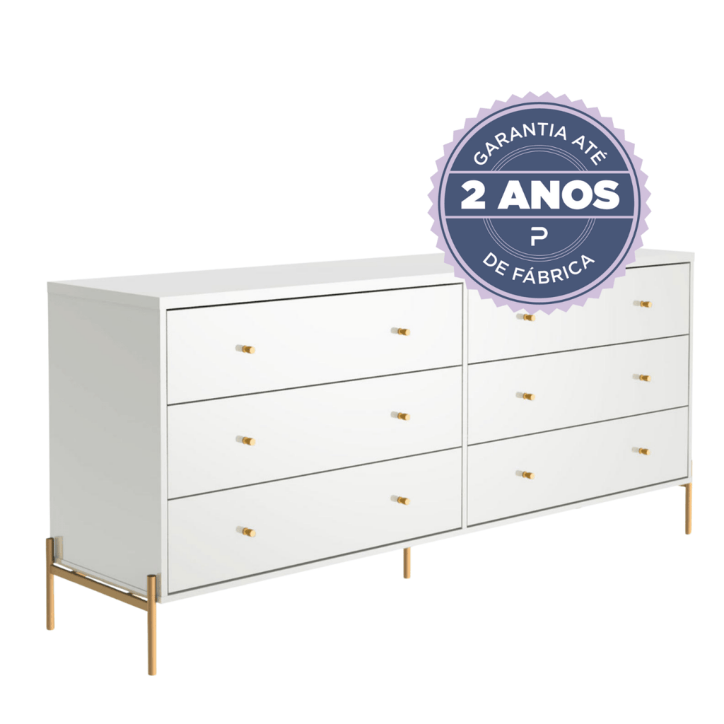 Cômoda 6 Gavetas Jasper 182cm