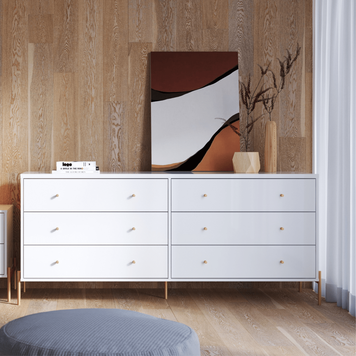 Cômoda 6 Gavetas Jasper 182cm