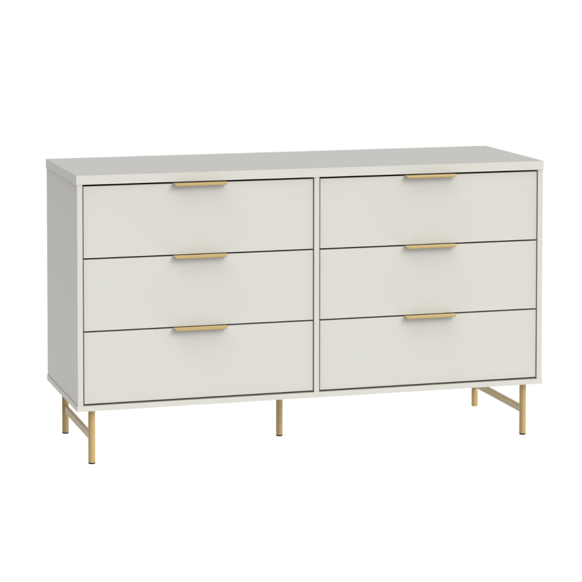 Cômoda 6 Gavetas Yves 135cm