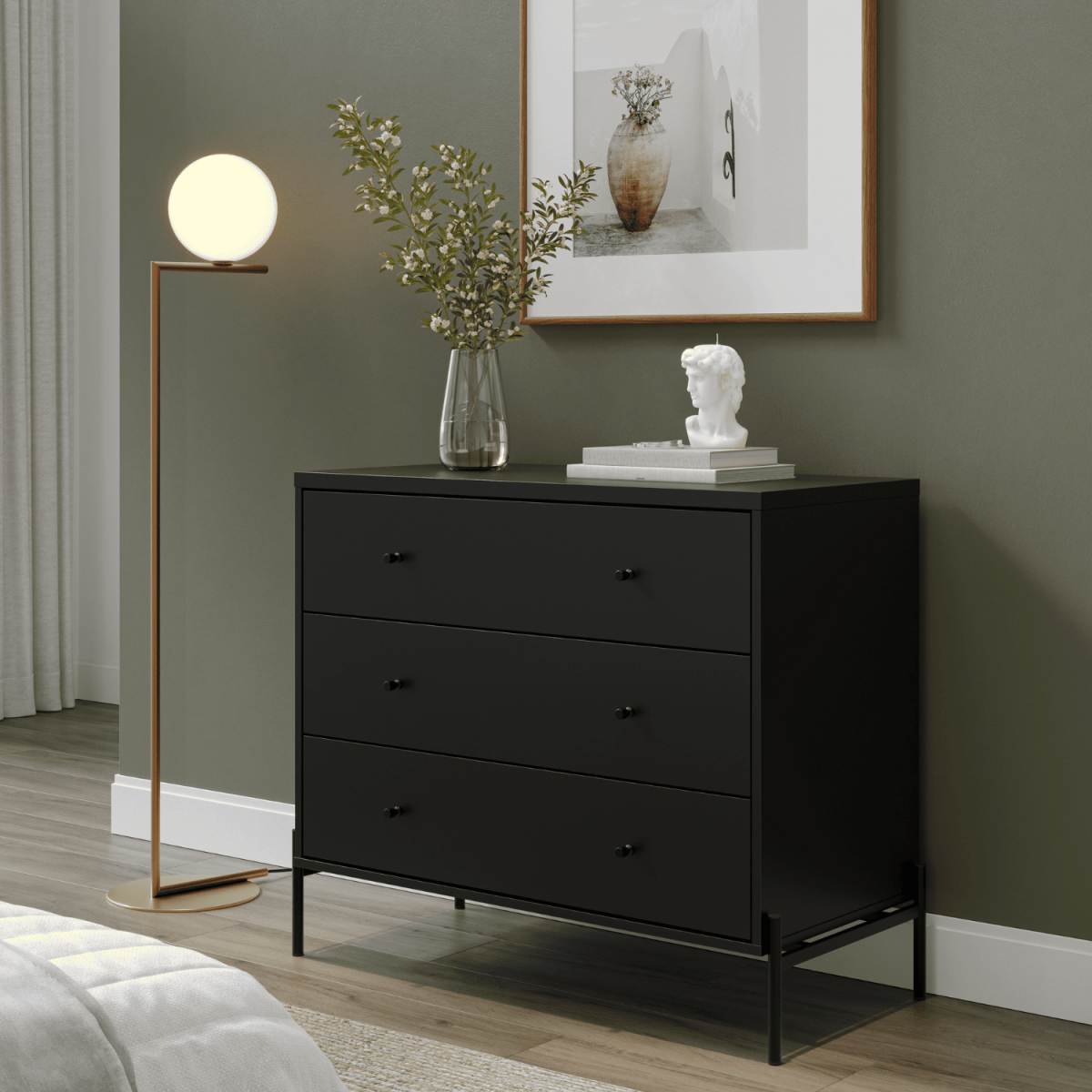 Cômoda com 3 Gavetas Jasper 94cm