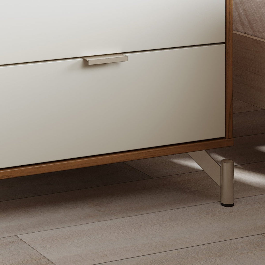 Cômoda com 6 Gavetas e 2 Mesas de Cabeceira Glow