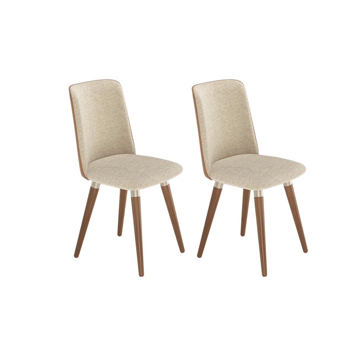 Conjunto de Jantar Mesa Retangular Harmony 6 Cadeiras Giratórias Dakota