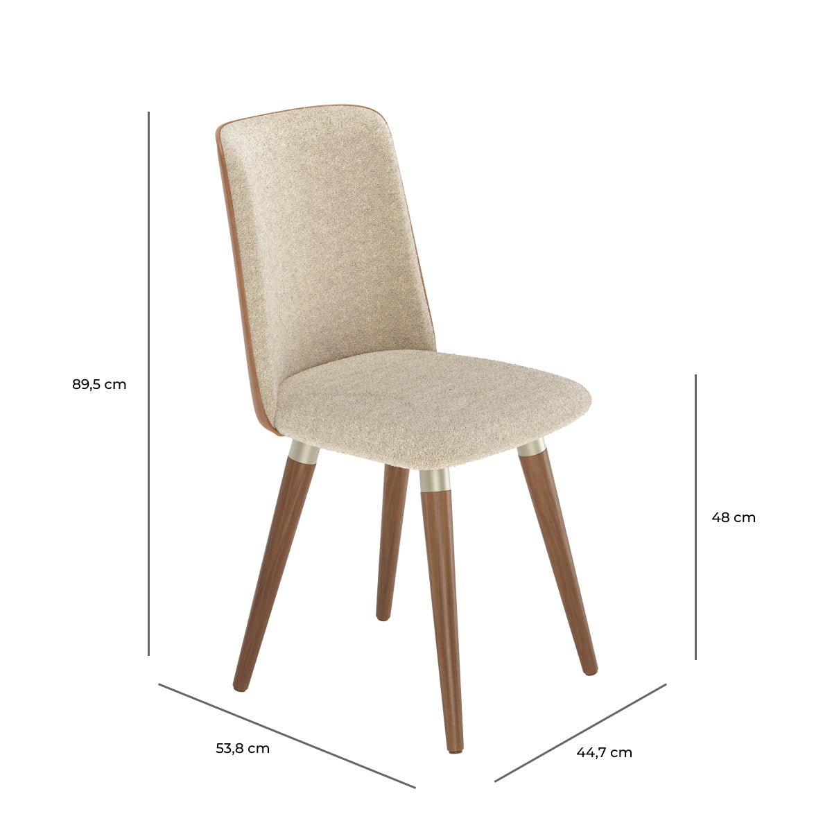 Conjunto de Jantar Mesa Retangular Harmony 6 Cadeiras Dakota