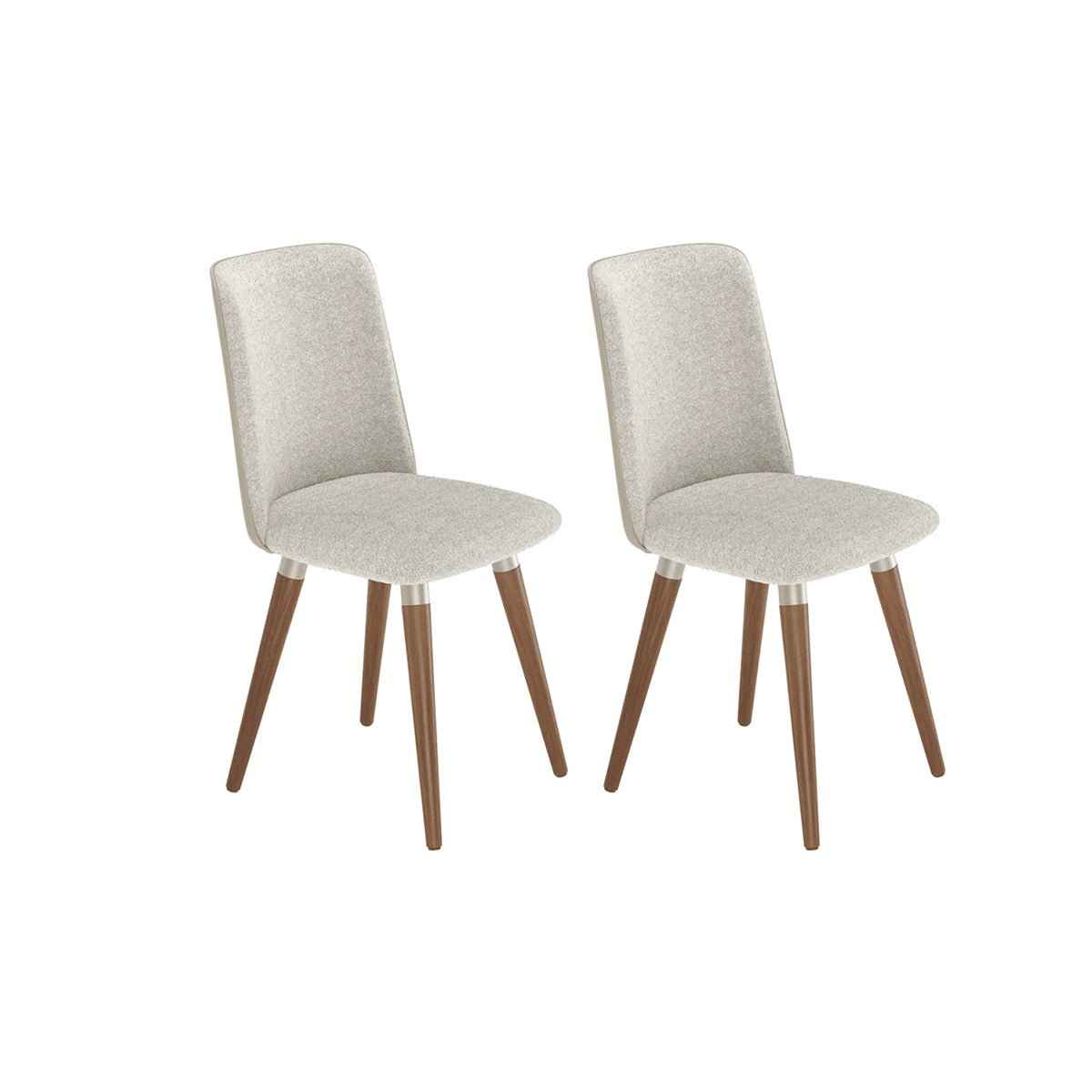 Conjunto de Jantar Mesa Retangular com Vidro Lintz 6 Cadeiras Dakota