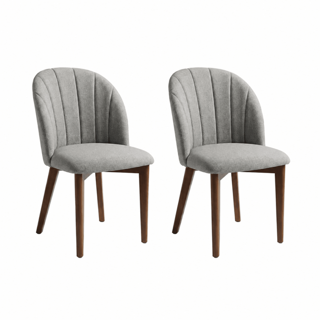 Conjunto de 2 Cadeiras de Madeira Maciça Donatella
