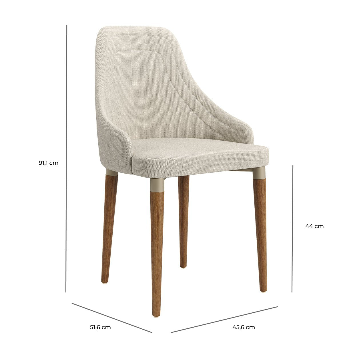 Conjunto de Jantar Mesa Retangular com Vidro Donatella 8 Cadeiras Evelyn