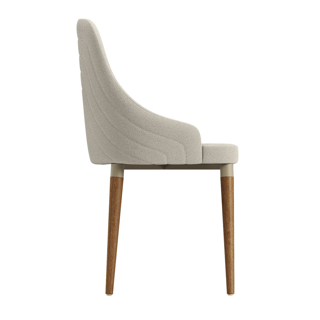 Conjunto de Jantar Mesa Retangular com Vidro Donatella 6 Cadeiras Evelyn