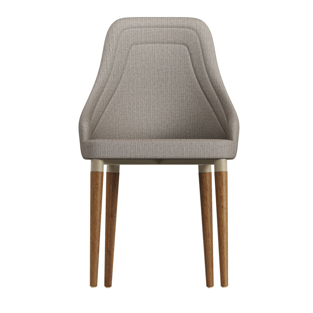 Conjunto de Jantar Mesa Retangular com Vidro Donatella 8 Cadeiras Evelyn