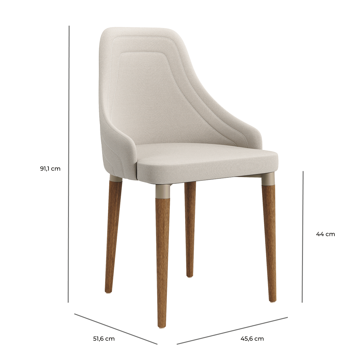 Conjunto de Jantar Mesa Retangular com Vidro Donatella 8 Cadeiras Evelyn