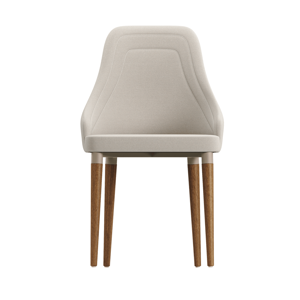 Conjunto de Jantar Mesa Retangular com Vidro Donatella 6 Cadeiras Evelyn