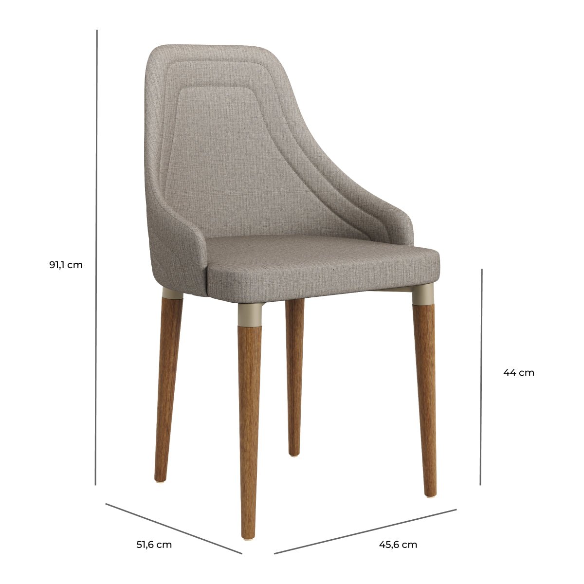 Conjunto de Jantar Mesa Retangular com Vidro Donatella 8 Cadeiras Evelyn