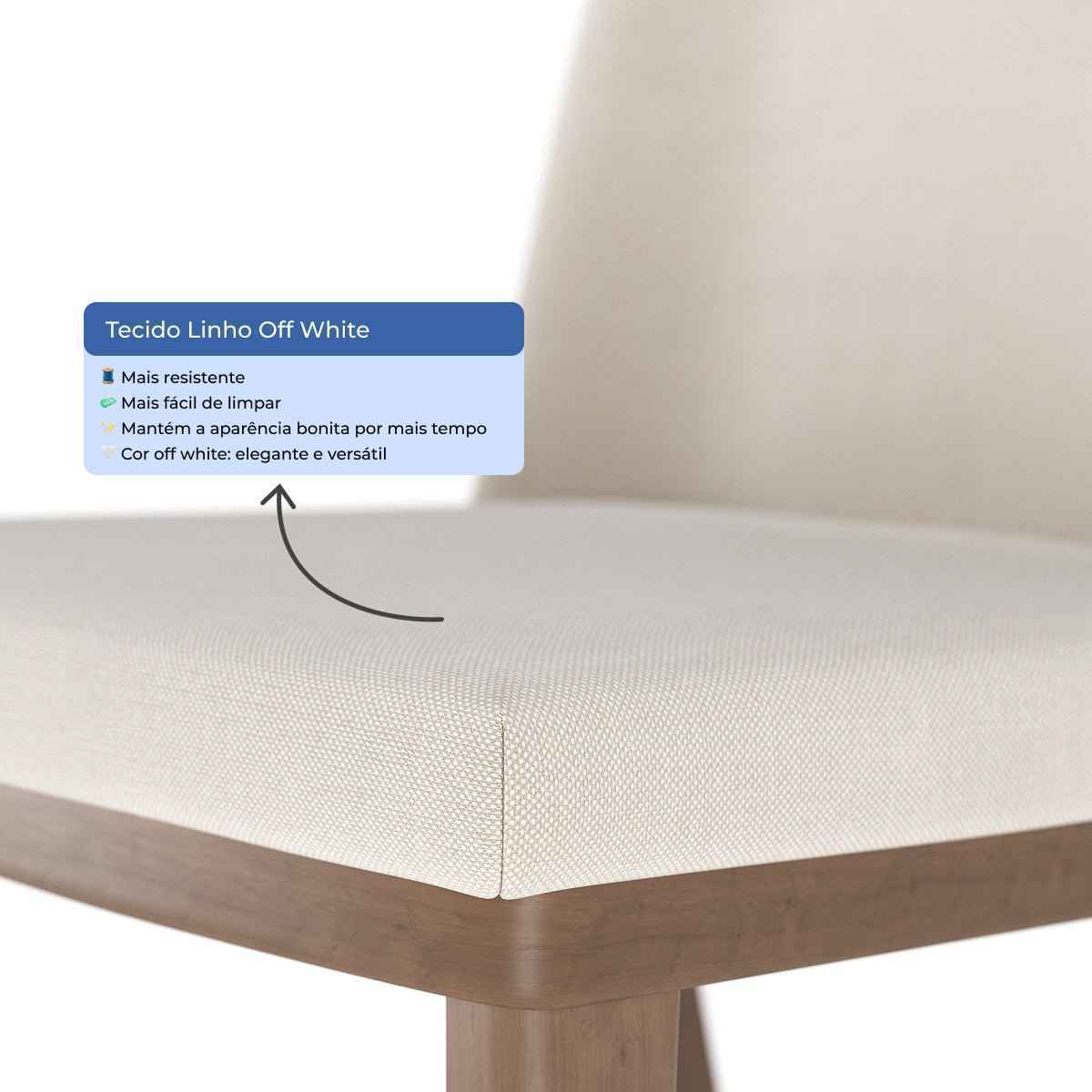 Conjunto de Jantar Mesa Redonda com Vidro Donatella 4 Cadeiras Kalina