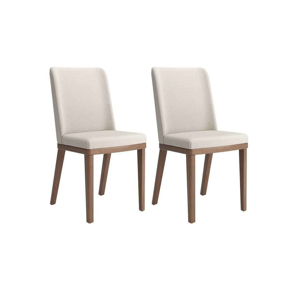 Conjunto de Jantar Mesa Retangular com Vidro com 8 Cadeiras Kalina
