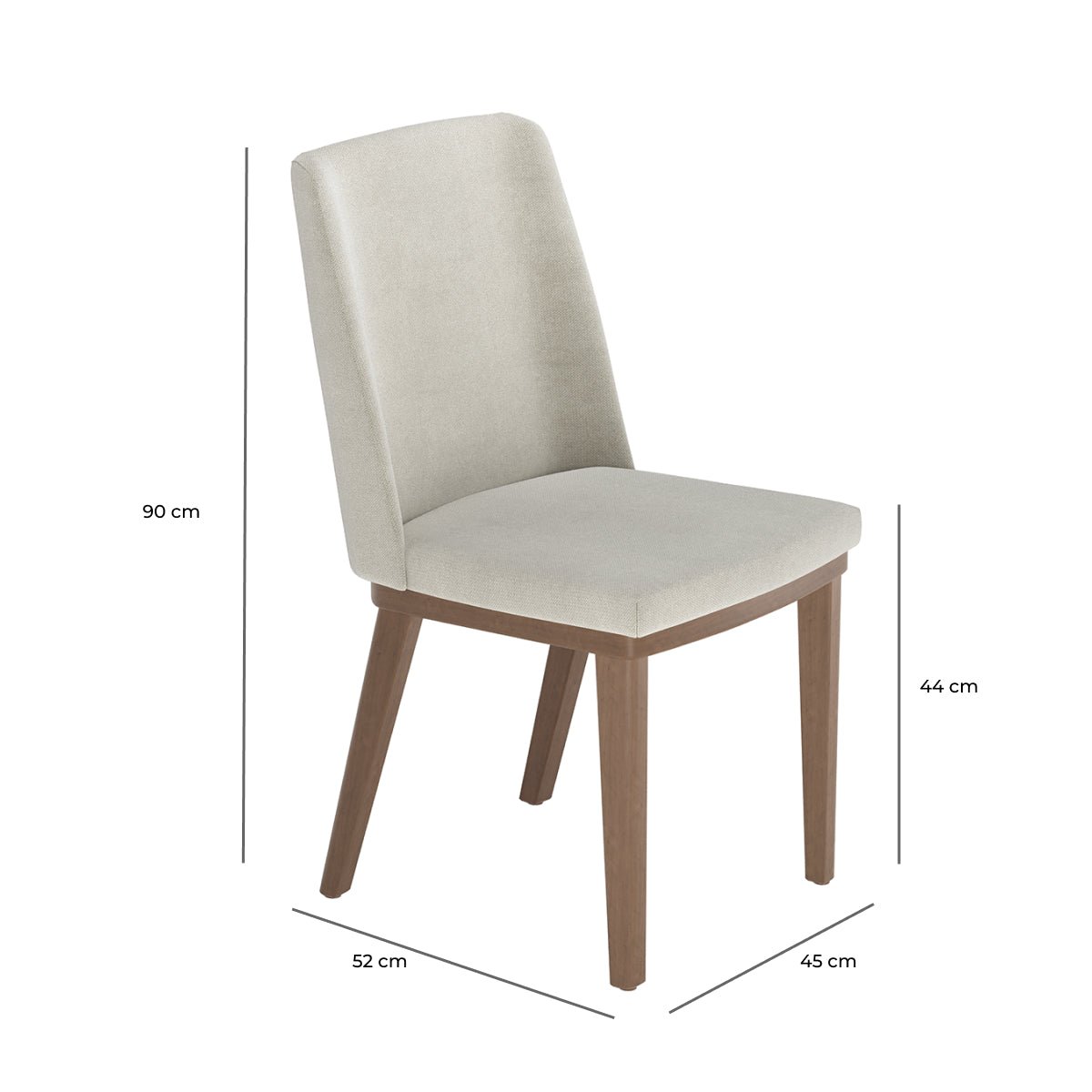 Conjunto de Jantar Mesa Retangular com Vidro Donatella 8 Cadeiras Kalina