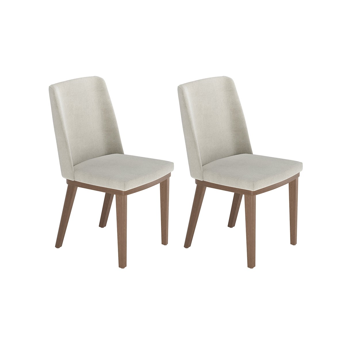 Conjunto de Jantar Mesa Retangular com Vidro com 8 Cadeiras Kalina
