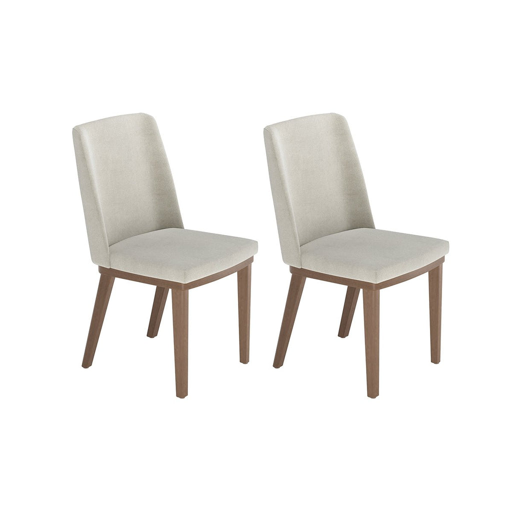 Conjunto de Jantar Mesa Retangular com Vidro Donatella 8 Cadeiras Kalina