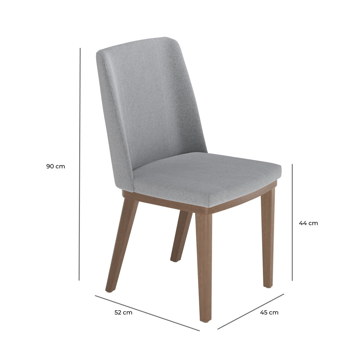 Conjunto de Jantar Mesa Redonda com Vidro Donatella 4 Cadeiras Kalina