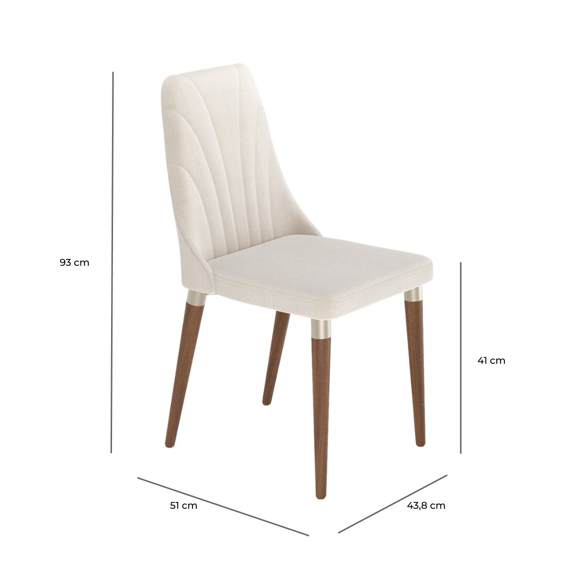 Conjunto de Jantar Mesa Retangular com Vidro Addar 6 Cadeiras Loren