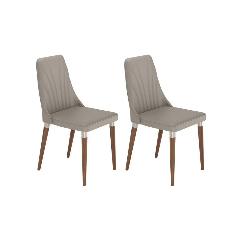 Conjunto de Jantar Mesa Retangular com Vidro Addar 4 Cadeiras Loren