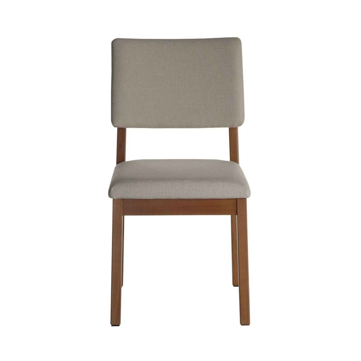 Conjunto de Jantar Mesa Retangular com Vidro Avena 6 Cadeiras New Ella