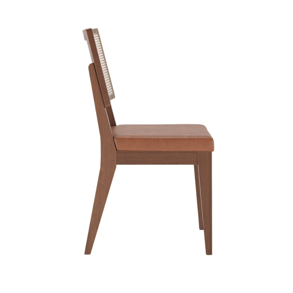 Conjunto de Jantar Mesa Retangular com Vidro Addar 6 Cadeiras Saga