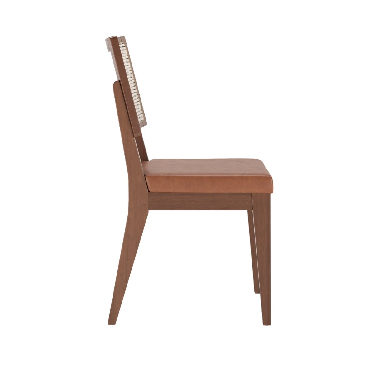 Conjunto de Jantar Mesa Retangular com Vidro Bennett 6 Cadeiras Saga