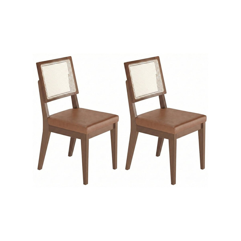 Conjunto de Jantar Mesa Retangular com Vidro Addar 6 Cadeiras Saga