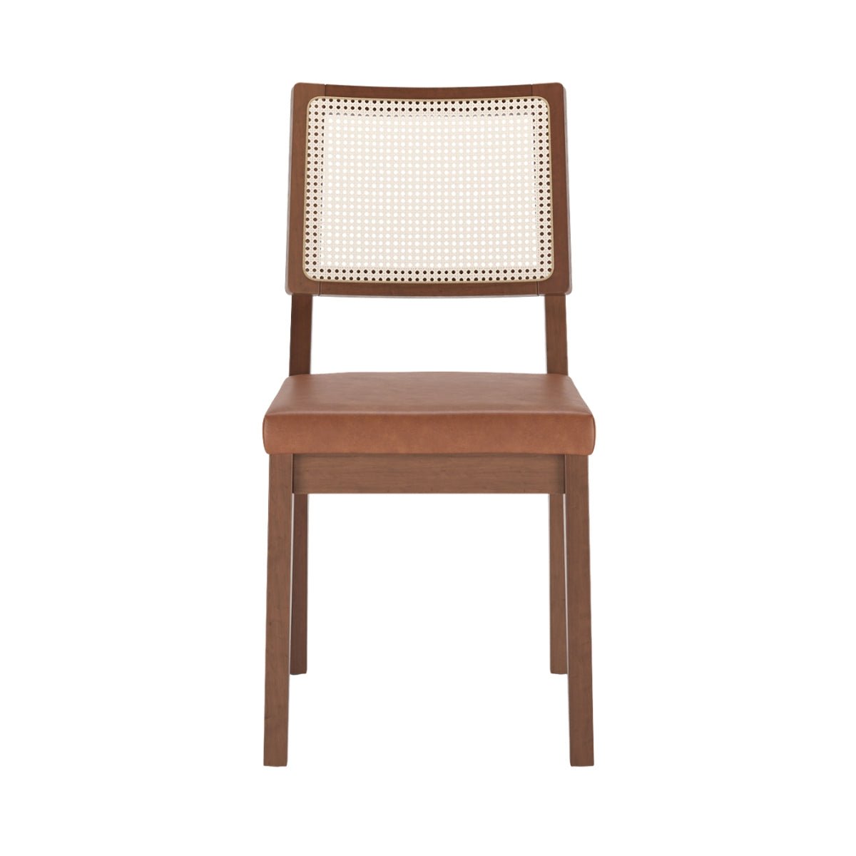 Conjunto de Jantar Mesa Retangular com Vidro Addar 6 Cadeiras Saga