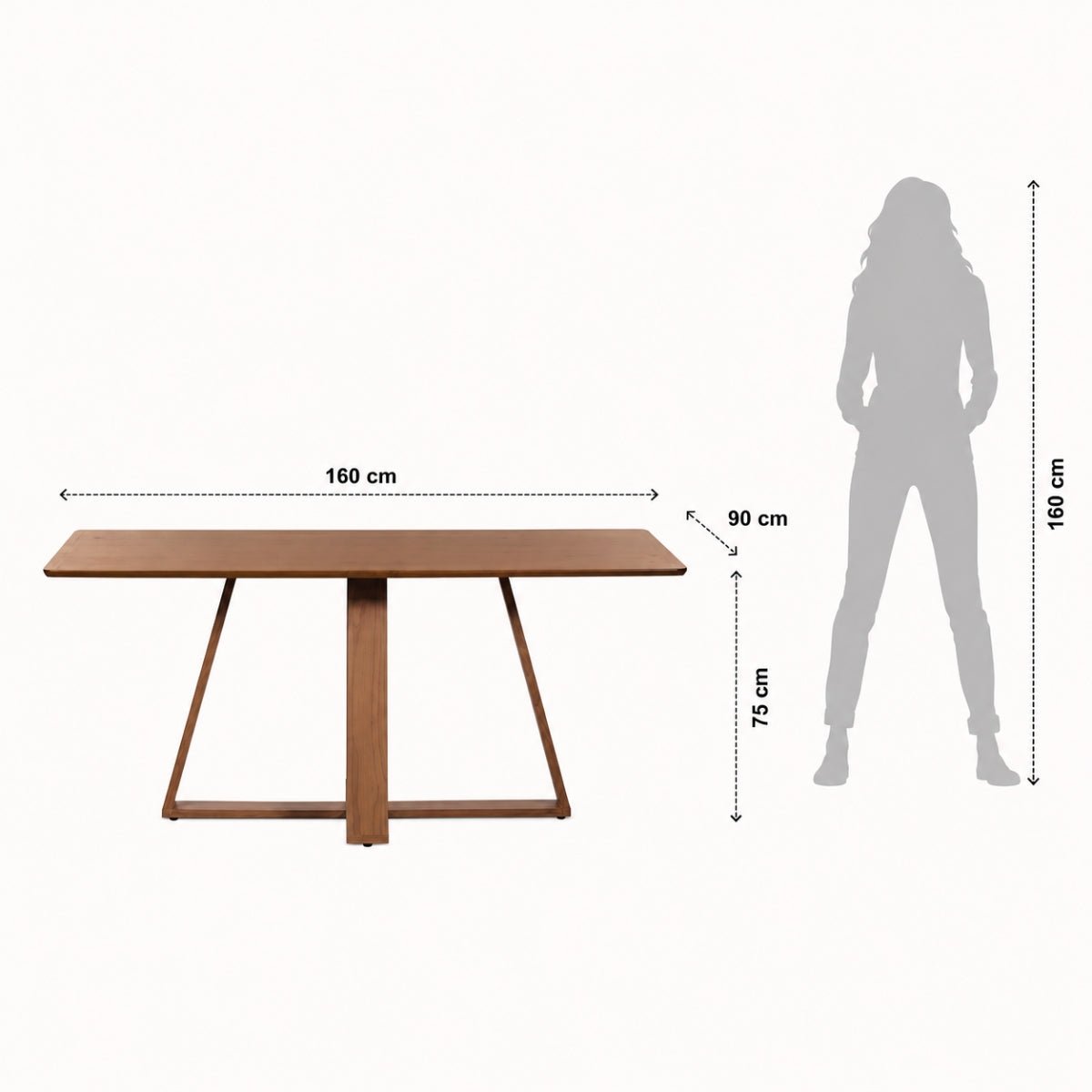 Conjunto de Jantar Mesa Retangular Avena 6 Cadeiras New Ella