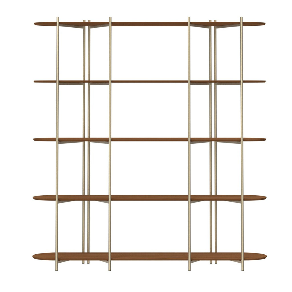 Estante 5 Prateleiras Aço com MDF Enya 180cm