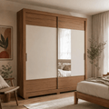 Guarda-Roupa Casal 2 Portas de Correr com Espelho Soho 238cm