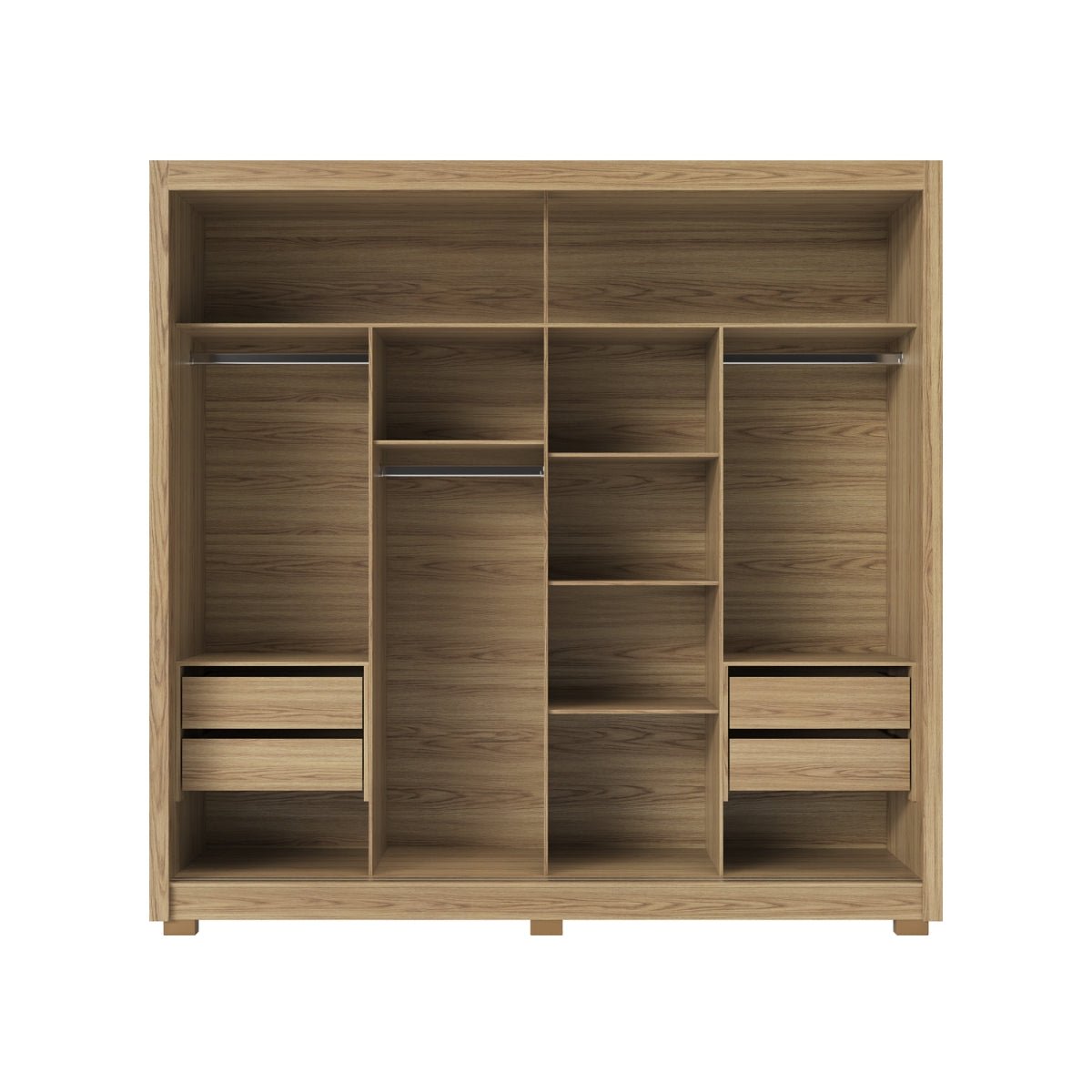 Guarda-Roupa Casal 2 Portas de Correr com Espelho Soho 238cm
