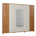 Guarda-Roupa Casal 6 Portas com Espelho 100% MDF Dayton 274cm