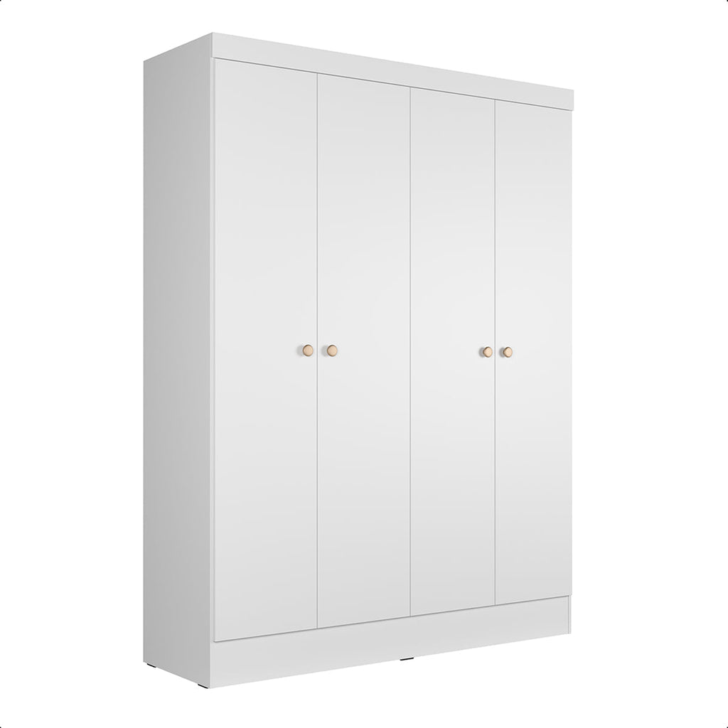 Guarda-Roupa Solteiro 4 Portas 5 Nichos Renzo 135cm