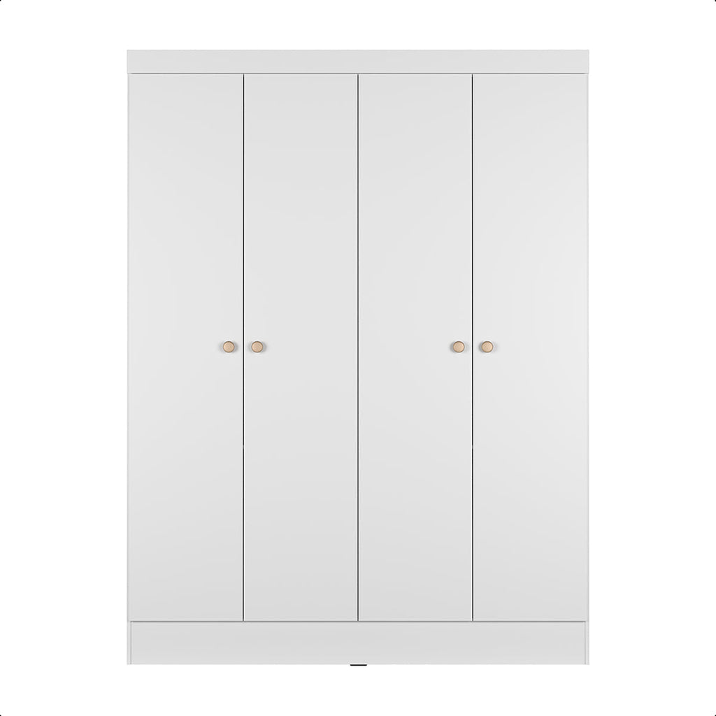 Guarda-Roupa Solteiro 4 Portas 5 Nichos Renzo 135cm