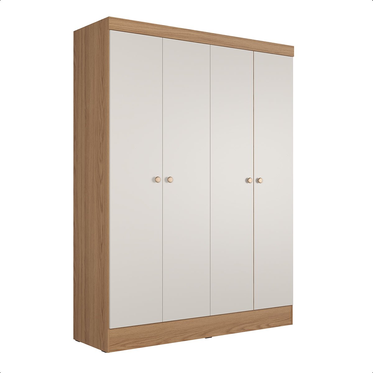 Guarda-Roupa Solteiro 4 Portas 5 Nichos Renzo 135cm