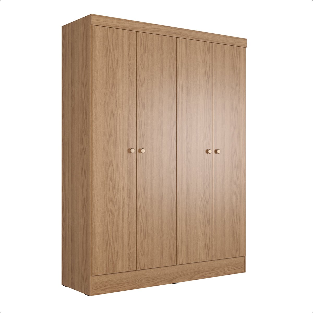 Guarda-Roupa Solteiro 4 Portas 5 Nichos Renzo 135cm