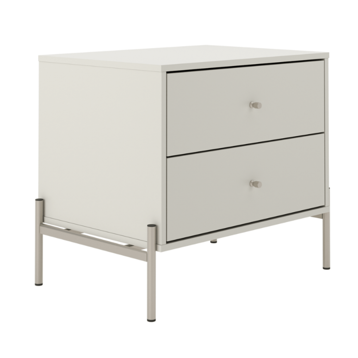 Mesa de Cabeceira com 2 Gavetas Jasper 64 cm