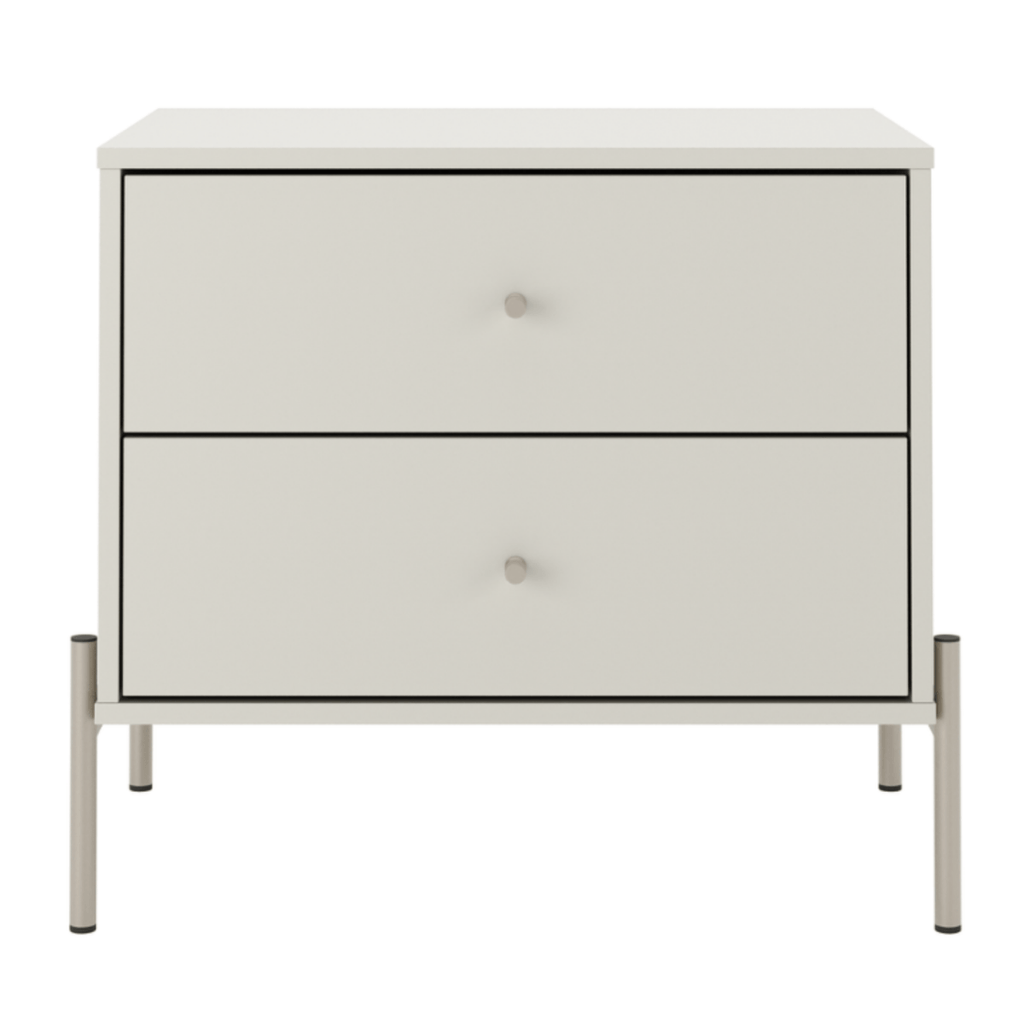 Mesa de Cabeceira com 2 Gavetas Jasper 64 cm