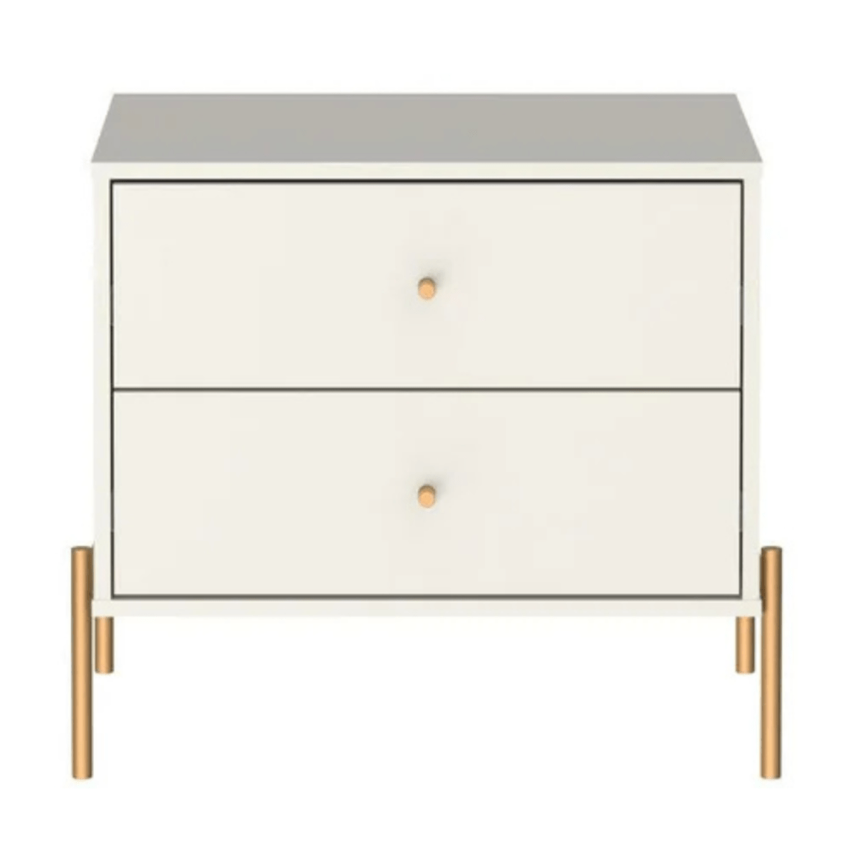 Mesa de Cabeceira com 2 Gavetas Jasper 64 cm