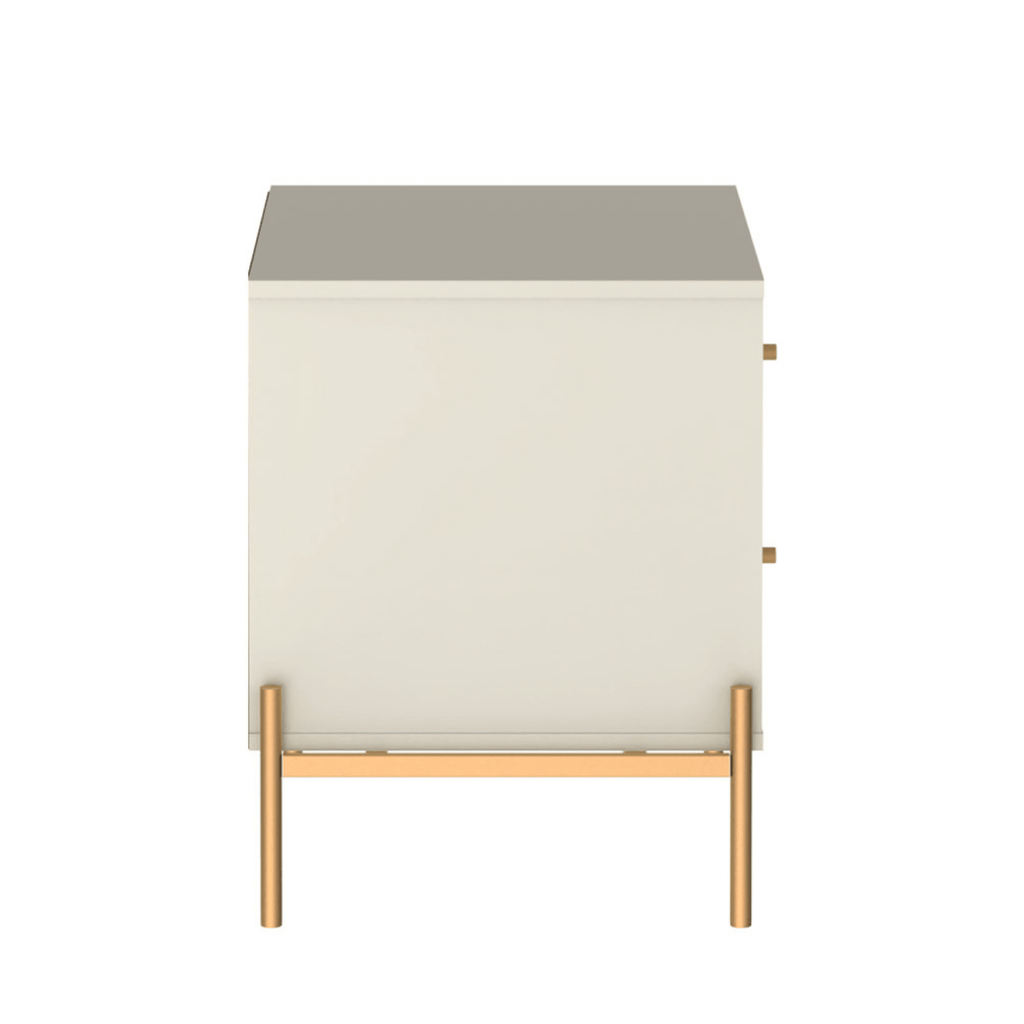 Mesa de Cabeceira com 2 Gavetas Jasper 64 cm