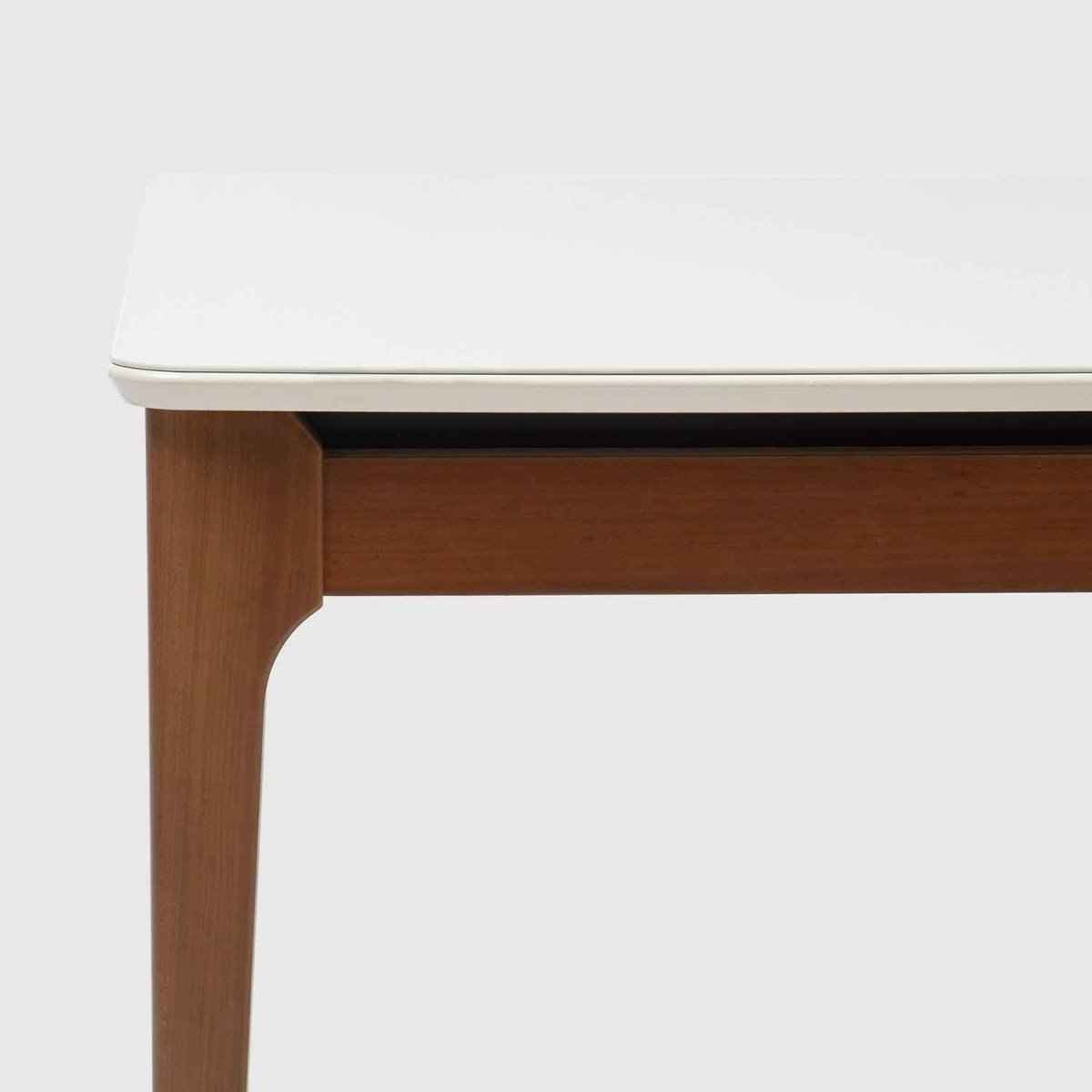 Conjunto de Jantar Mesa Retangular com Vidro Addar 4 Cadeiras Loren